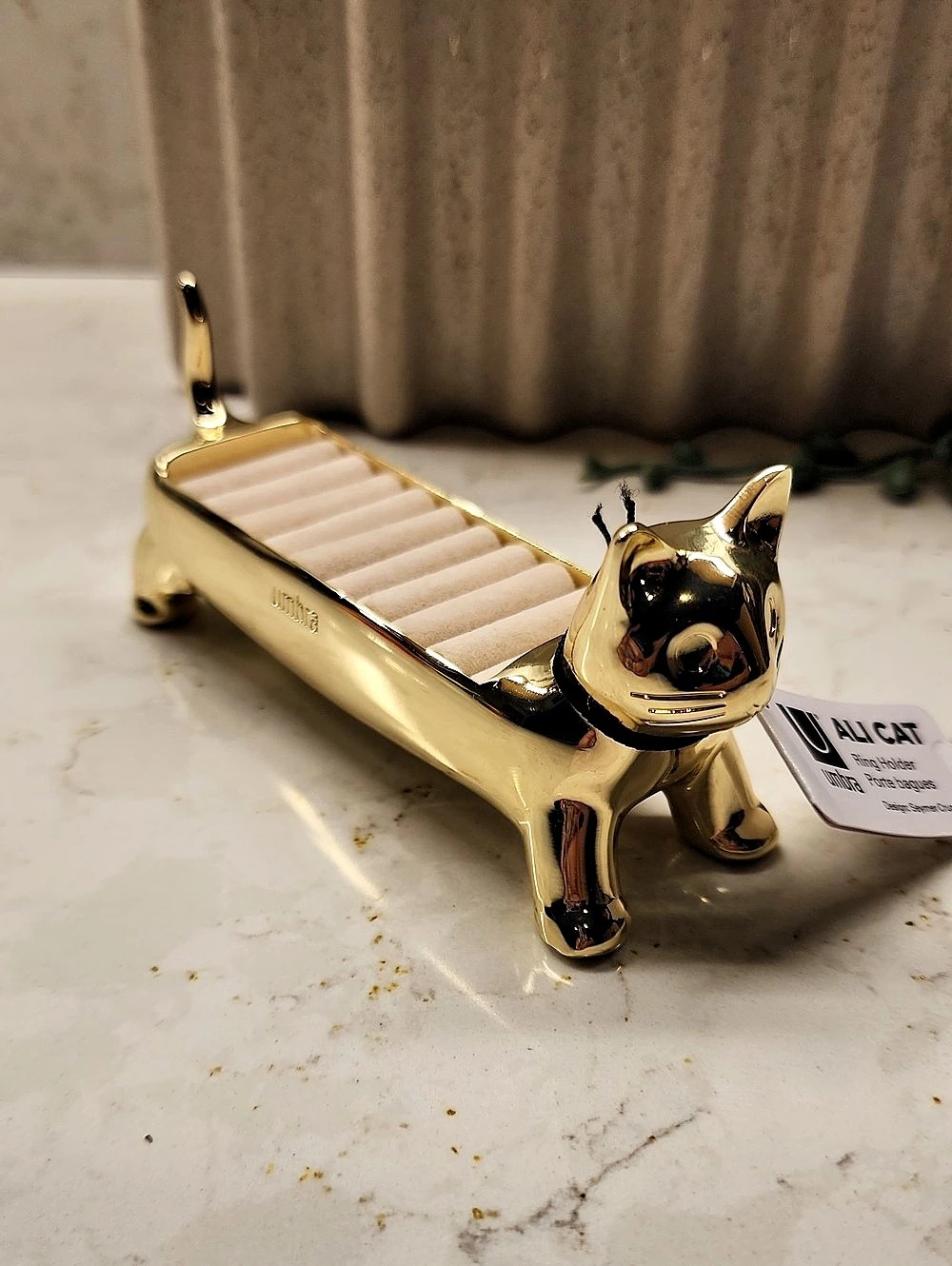 Umbra Ali Cat Ring Holder Gold Cat Ring Holder NWT